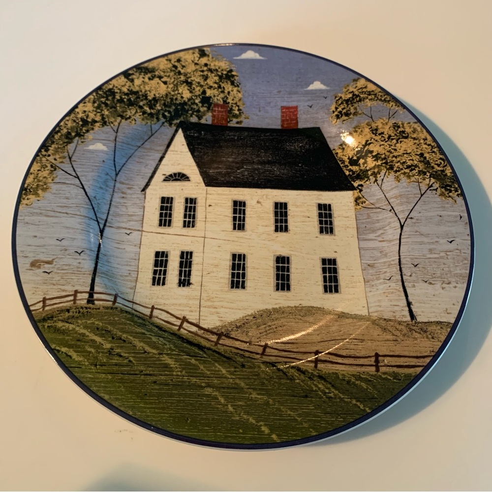 Home Sweet Home Warren Kimble Stoneware Salad/Dessert Plates, Set of 4 New NWT - Picture 7 of 9